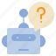 robot, ai, question, talk, chat, aiicon 
