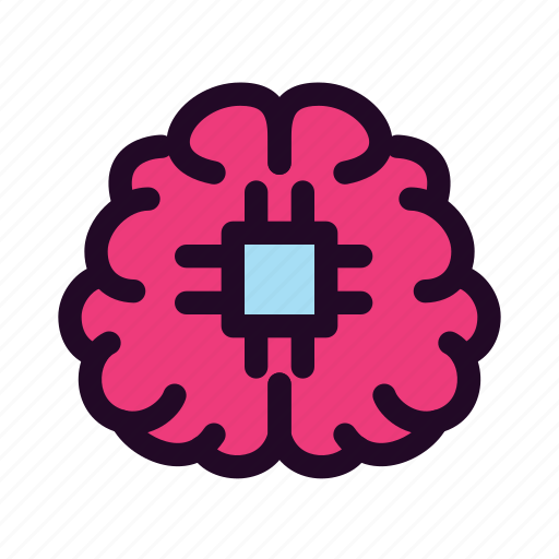 Brain, chip, robot, neural, bionic, artificial intelligence icon - Download on Iconfinder