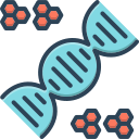 dna, magnifying, hereditary, inherited, familial, genealogical, chromosomal, dna spiral