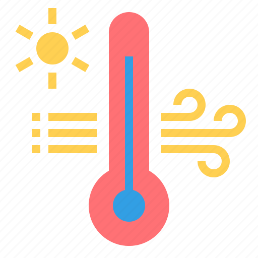 Hot temperature, hvac, monitoring, temperature, thermometer, weather, air conditioning icon - Download on Iconfinder