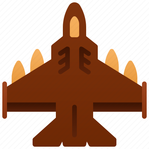 Aircraft, army, fighter, force, jet, military, plane icon - Download on Iconfinder
