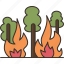 wildfire, forest, burn, disaster, smoke 