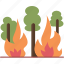 wildfire, forest, burn, disaster, smoke 