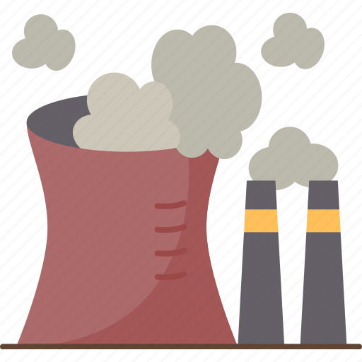 Industrial, plant, pollutant, emission, smoke icon - Download on Iconfinder