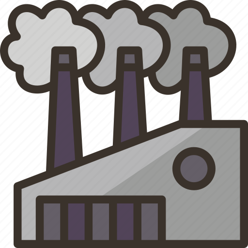 Factory, air, pollution, industry, plant icon - Download on Iconfinder