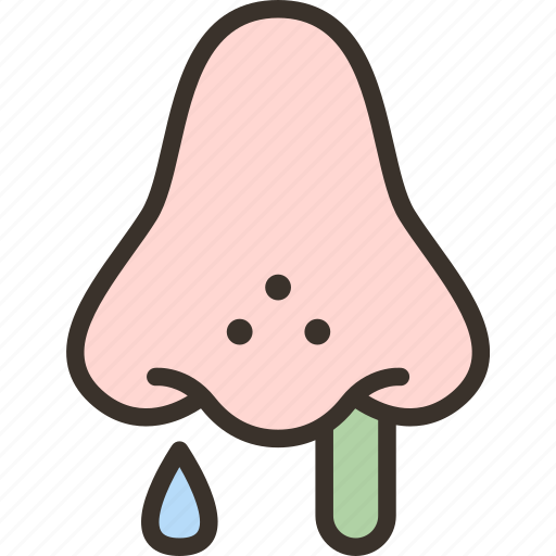 Nose, bleeding, allergic, symptom, health icon - Download on Iconfinder