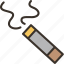 smoking, burning, cigarette, habit, unhealthy 