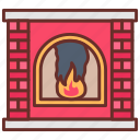 fireplace, chimney, fire, mantelpiece, smokestack