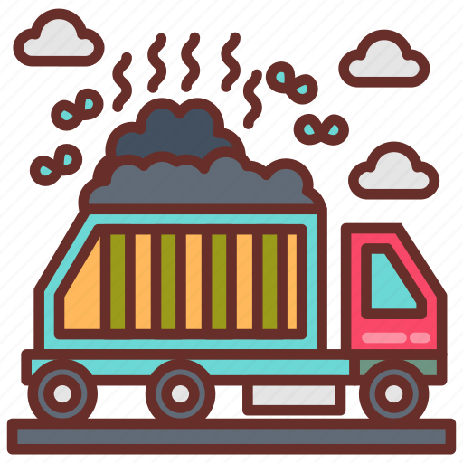 Garbage, career, truck, stinky, smell, clouds, automobile icon - Download on Iconfinder