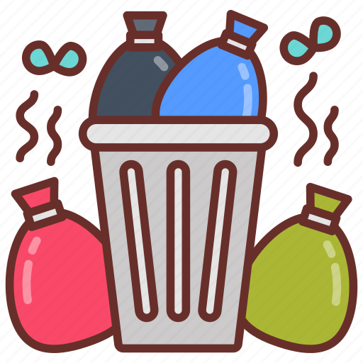 Waste, bin, garbage, sacks, stinky, smell icon - Download on Iconfinder