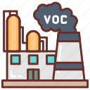 voc, chemical, factory, building, business, smoke, gas, manufacturing, unit