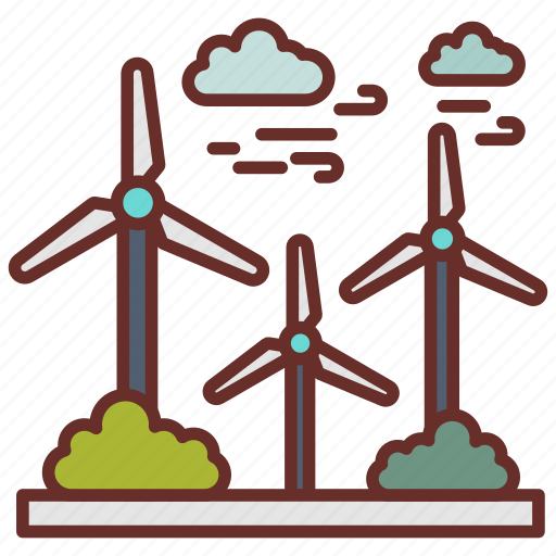 Wind, turbines, power, plant, energy, generator, machines icon - Download on Iconfinder