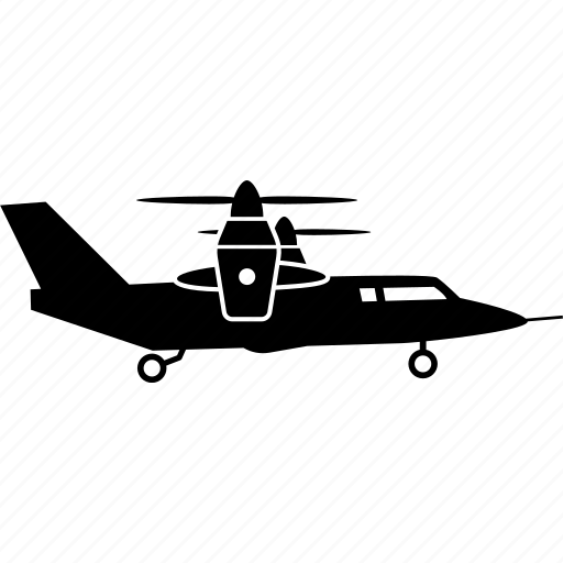 Aircraft, airplane, tiltrotor icon - Download on Iconfinder