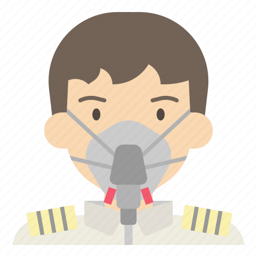 Oxygen, system, mask, pilot, airplane, aircraft, aviation icon - Download on Iconfinder