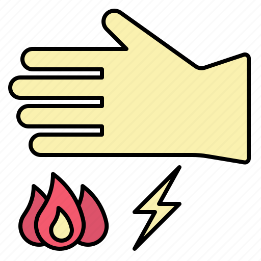Gloves, glove, protective, protection, fire, heat, shock icon - Download on Iconfinder