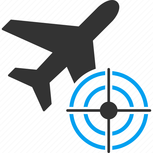 Aim, air plane, aircraft, airplane, bullseye, flight, target icon - Download on Iconfinder
