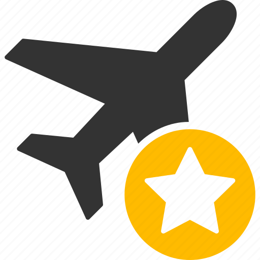 Aircraft, airplane, award, favorites, plane, quality, rating icon - Download on Iconfinder