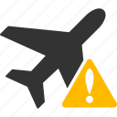 aeroplan, aircraft, airplane, alert, error, jet plane, warning