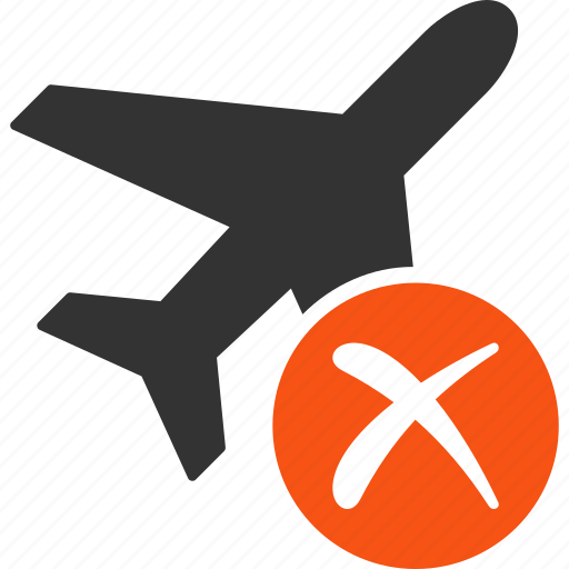 Air force, aircraft, airplane, cancel, delete, jet plane, reject icon - Download on Iconfinder