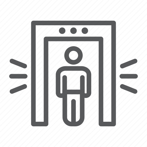 Metal, detector, security, airport, control, person, scanner icon - Download on Iconfinder