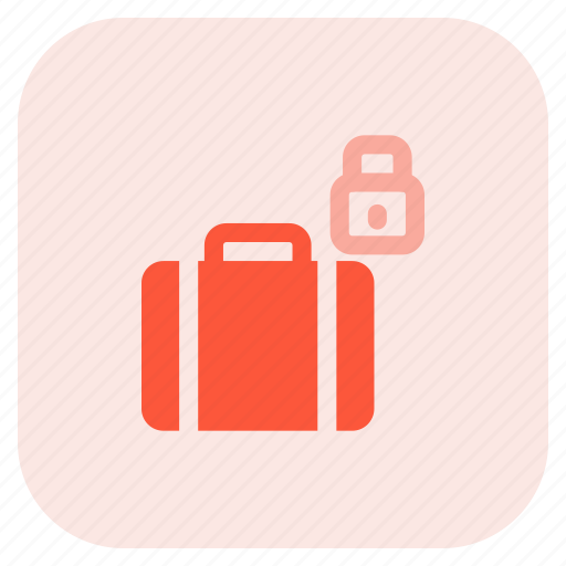 Baggage, locked, security, protection, padlock icon - Download on Iconfinder