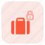 baggage, locked, security, protection, padlock 