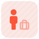 travel, business, briefcase, avatar, passenger