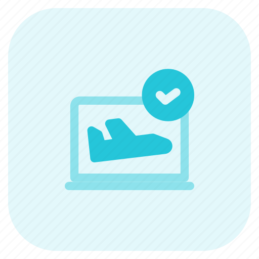 Laptop, flight, status, online icon - Download on Iconfinder