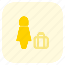 business woman, travel, international, briefcase, airport