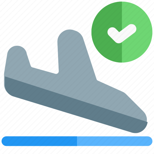 Flight, landing, on-time, touchdown, fly icon - Download on Iconfinder