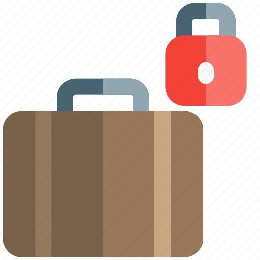 Baggage, locked, luggage, padlock, travel icon - Download on Iconfinder