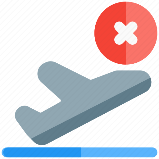 Airplane, flight, cancelled, transportation, travel icon - Download on Iconfinder