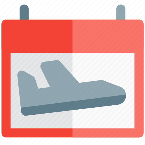 Calendar, schedule, plane, flight, travel icon - Download on Iconfinder
