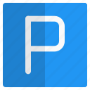 parking, sign, car, airport, vehicle