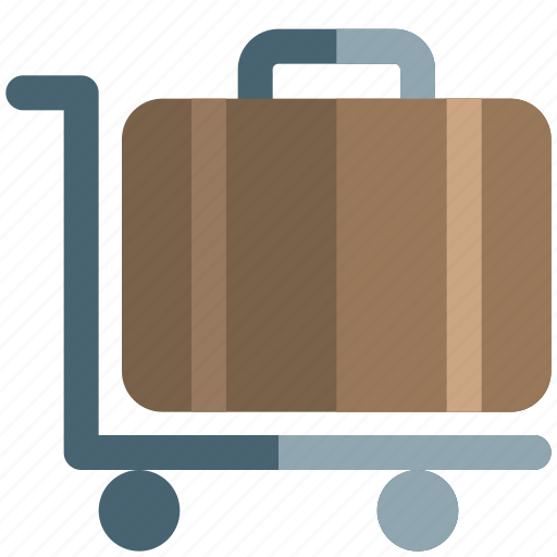 Trolley, airport, travel, holiday, flight icon - Download on Iconfinder