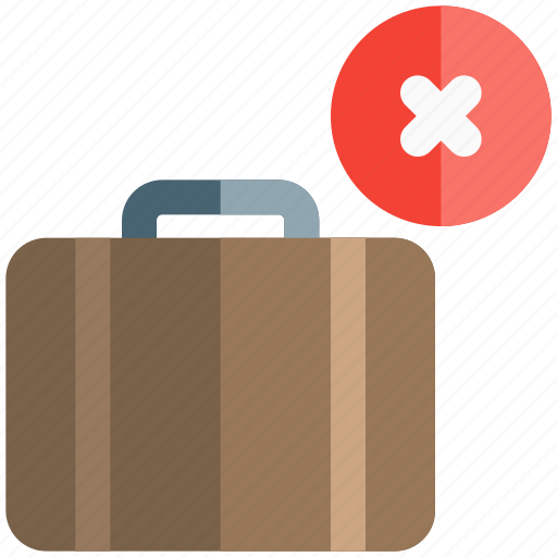 Briefcase, luggage, not allowed, forbidden icon - Download on Iconfinder