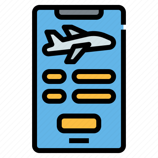 Airplane, online, booking, ticket, trip, plane, travel icon - Download on Iconfinder