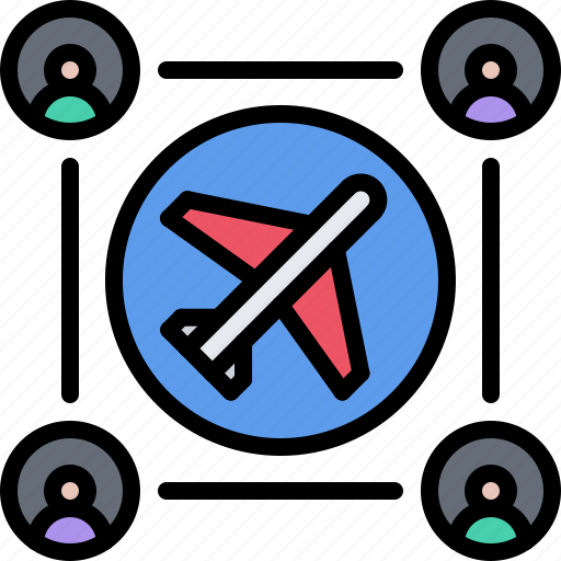 Group, people, team, airplane, airport, aircraft icon - Download on Iconfinder
