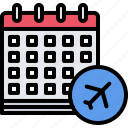 calendar, date, airplane, airport, aircraft