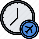 time, departure, clock, arrival, flight, airplane, airport, aircraft