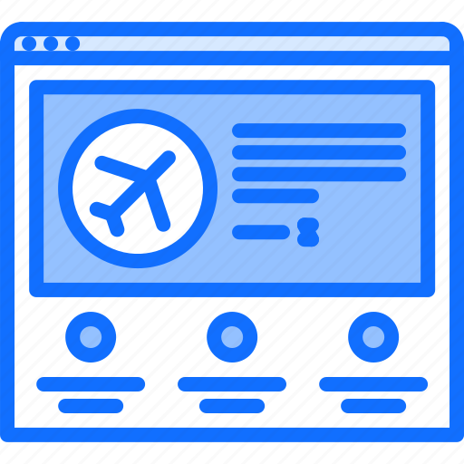 Airplane, website, browser, airport, aircraft icon - Download on Iconfinder