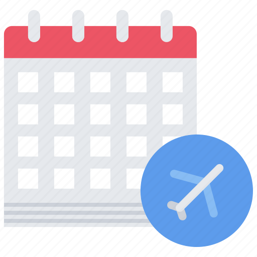 Calendar, date, airplane, airport, aircraft icon - Download on Iconfinder