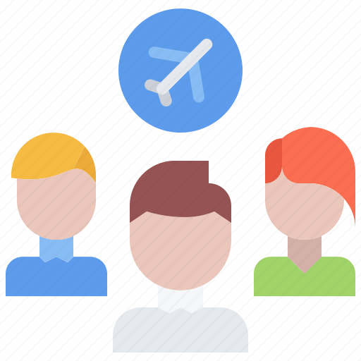 Team, people, group, airplane, airport, aircraft icon - Download on Iconfinder