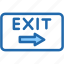 emergency, exit, sign, security, signaling, direction 