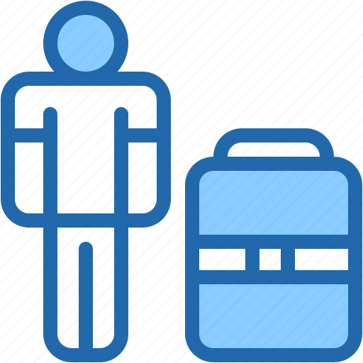 Passenger, people, tourist, travel, suitcase, backpacker icon - Download on Iconfinder