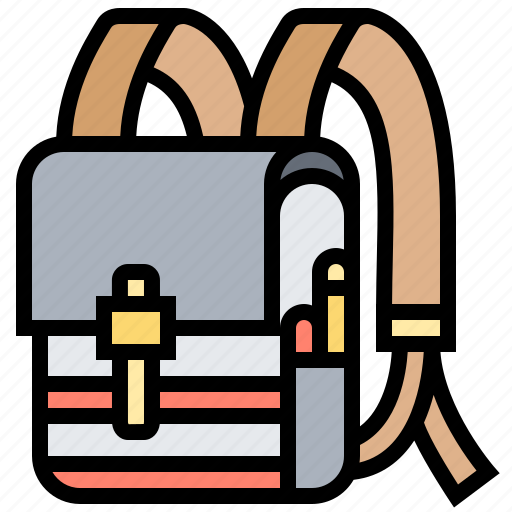Backpack, bag, rucksack, student, tourist icon - Download on Iconfinder