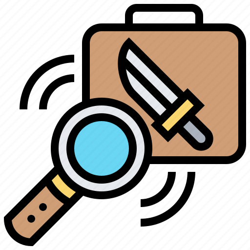 Detector, inspection, metal, security, weapon icon - Download on Iconfinder