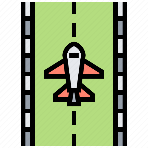 Airport, landing, plane, runway, taxiway icon - Download on Iconfinder