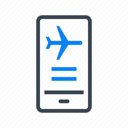 App, phone, mobile, flight, booking, plane, airplane icon - Download on Iconfinder