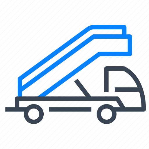 Stair, truck, airport, vehicle icon - Download on Iconfinder